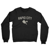 Rapid City Pickleball Midweight French Terry Crewneck Sweatshirt-Black-Allegiant Goods Co. Vintage Sports Apparel