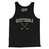 Scottsdale Golf Men/Unisex Tank Top-Black-Allegiant Goods Co. Vintage Sports Apparel