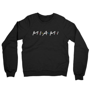 Miami Friends Midweight French Terry Crewneck Sweatshirt-Allegiant Goods Co. Vintage Sports Apparel