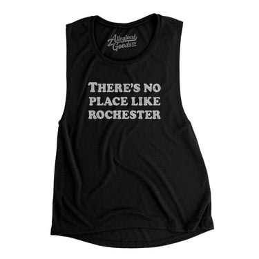 There's No Place Like Rochester Women's Flowey Scoopneck Muscle Tank-Allegiant Goods Co. Vintage Sports Apparel