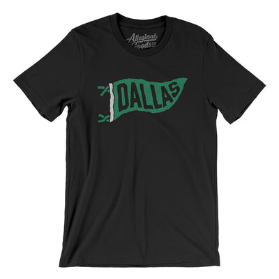 Dallas Pennant Men/Unisex T-Shirt-Black-Allegiant Goods Co. Vintage Sports Apparel