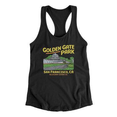 Golden Gate Park Women's Racerback Tank-Allegiant Goods Co. Vintage Sports Apparel