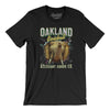 Oakland Baseball Throwback Mascot Men/Unisex T-Shirt-Black-Allegiant Goods Co. Vintage Sports Apparel