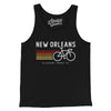 New Orleans Cycling Men/Unisex Tank Top-Black-Allegiant Goods Co. Vintage Sports Apparel