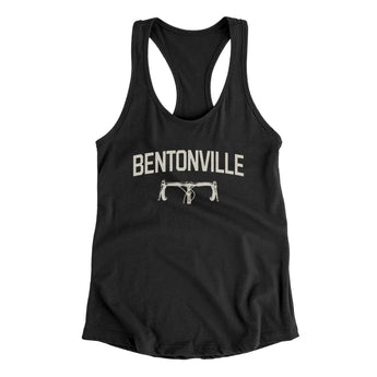 Bentonville Cycling Women's Racerback Tank-Black-Allegiant Goods Co. Vintage Sports Apparel
