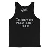 There's No Place Like Utah Men/Unisex Tank Top-Black-Allegiant Goods Co. Vintage Sports Apparel