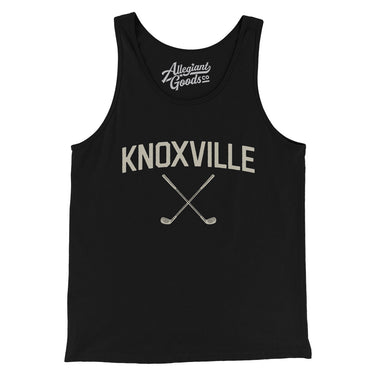 Knoxville Golf Men/Unisex Tank Top-Black-Allegiant Goods Co. Vintage Sports Apparel