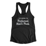 I've Been To Redwood National Park Women's Racerback Tank-Black-Allegiant Goods Co. Vintage Sports Apparel