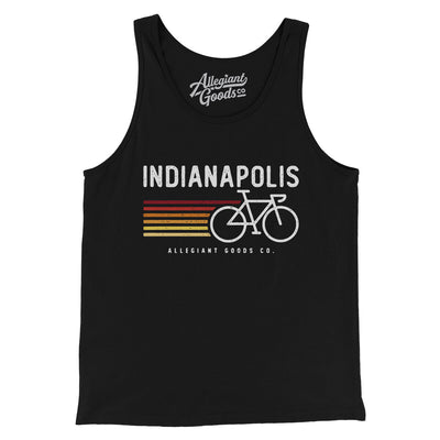 Indianapolis Cycling Men/Unisex Tank Top-Black-Allegiant Goods Co. Vintage Sports Apparel