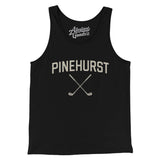 Pinehurst Golf Men/Unisex Tank Top-Black-Allegiant Goods Co. Vintage Sports Apparel