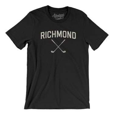 Richmond Golf Men/Unisex T-Shirt-Black-Allegiant Goods Co. Vintage Sports Apparel