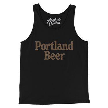 Portland Beer Men/Unisex Tank Top-Allegiant Goods Co. Vintage Sports Apparel