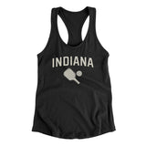 Indiana Pickleball Women's Racerback Tank-Black-Allegiant Goods Co. Vintage Sports Apparel