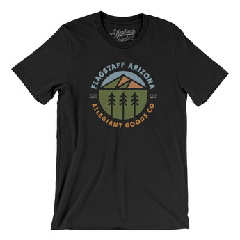 Flagstaff Arizona Retro Badge Men/Unisex T-Shirt-Allegiant Goods Co. Vintage Sports Apparel
