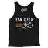 San Diego Cycling Men/Unisex Tank Top-Black-Allegiant Goods Co. Vintage Sports Apparel