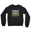 Sunday Funday Pittsburgh Midweight French Terry Crewneck Sweatshirt-Black-Allegiant Goods Co. Vintage Sports Apparel