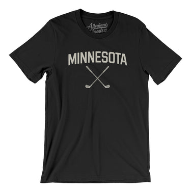 Minnesota Golf Men/Unisex T-Shirt-Black-Allegiant Goods Co. Vintage Sports Apparel