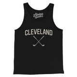Cleveland Golf Men/Unisex Tank Top-Black-Allegiant Goods Co. Vintage Sports Apparel