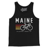 Maine Cycling Men/Unisex Tank Top-Black-Allegiant Goods Co. Vintage Sports Apparel