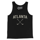 Atlanta Golf Men/Unisex Tank Top-Black-Allegiant Goods Co. Vintage Sports Apparel