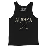 Alaska Golf Men/Unisex Tank Top-Black-Allegiant Goods Co. Vintage Sports Apparel