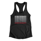 Cincinnati Repeat Women's Racerback Tank-Allegiant Goods Co. Vintage Sports Apparel
