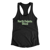 North Dakota Weed Women's Racerback Tank-Allegiant Goods Co. Vintage Sports Apparel