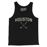 Houston Golf Men/Unisex Tank Top-Black-Allegiant Goods Co. Vintage Sports Apparel