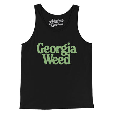 Georgia Weed Men/Unisex Tank Top-Black-Allegiant Goods Co. Vintage Sports Apparel