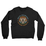 Delta Colorado Retro Badge Midweight French Terry Crewneck Sweatshirt-Black-Allegiant Goods Co. Vintage Sports Apparel