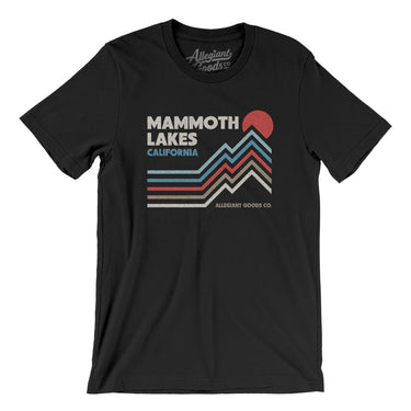 Mammoth Lakes California Men/Unisex T-Shirt-Black-Allegiant Goods Co. Vintage Sports Apparel