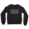 There's No Place Like Nashville Midweight French Terry Crewneck Sweatshirt-Black-Allegiant Goods Co. Vintage Sports Apparel