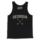 Georgia Golf Men/Unisex Tank Top-Black-Allegiant Goods Co. Vintage Sports Apparel