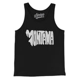 Montana State Shape Text Men/Unisex Tank Top-Allegiant Goods Co. Vintage Sports Apparel