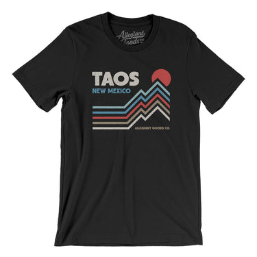 Taos New Mexico Men/Unisex T-Shirt-Black-Allegiant Goods Co. Vintage Sports Apparel
