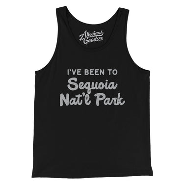I've Been To Sequoia National Park Men/Unisex Tank Top-Black-Allegiant Goods Co. Vintage Sports Apparel