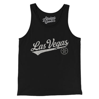 Las Vegas Vintage Script Men/Unisex Tank Top-Allegiant Goods Co. Vintage Sports Apparel