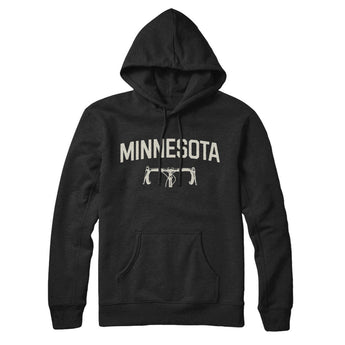 Minnesota Cycling Hoodie-Black-Allegiant Goods Co. Vintage Sports Apparel