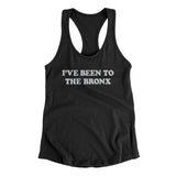 I've Been To The Bronx Women's Racerback Tank-Black-Allegiant Goods Co. Vintage Sports Apparel
