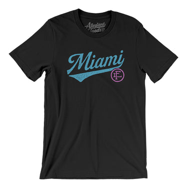 Miami Vintage Script Men/Unisex T-Shirt-Allegiant Goods Co. Vintage Sports Apparel