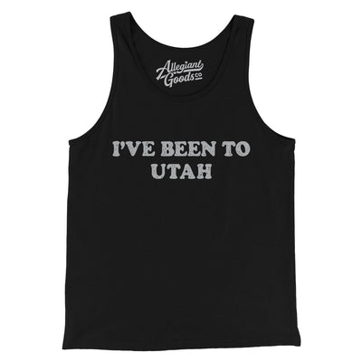 I've Been To Utah Men/Unisex Tank Top-Black-Allegiant Goods Co. Vintage Sports Apparel