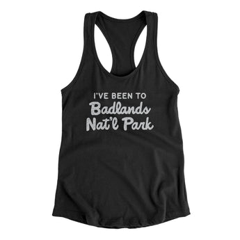 I've Been To Badlands National Park Women's Racerback Tank-Black-Allegiant Goods Co. Vintage Sports Apparel