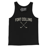 Fort Collins Golf Men/Unisex Tank Top-Black-Allegiant Goods Co. Vintage Sports Apparel