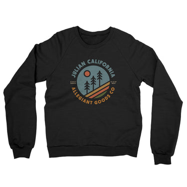 Julian California Retro Badge Midweight French Terry Crewneck Sweatshirt-Allegiant Goods Co. Vintage Sports Apparel