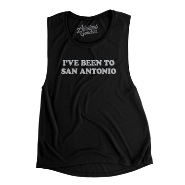 I've Been To San Antonio Women's Flowey Scoopneck Muscle Tank-Allegiant Goods Co. Vintage Sports Apparel