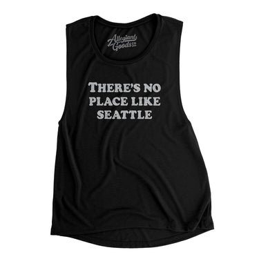 There's No Place Like Seattle Women's Flowey Scoopneck Muscle Tank-Allegiant Goods Co. Vintage Sports Apparel