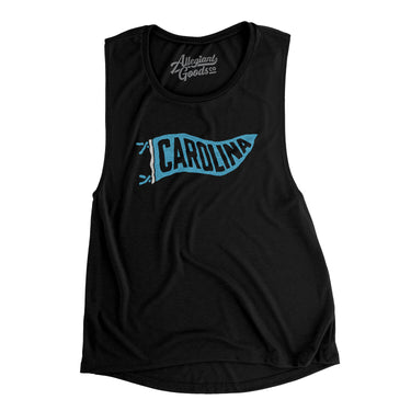 Carolina Pennant Women's Flowey Scoopneck Muscle Tank-Allegiant Goods Co. Vintage Sports Apparel
