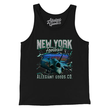 New York Football Throwback Mascot Men/Unisex Tank Top-Allegiant Goods Co. Vintage Sports Apparel