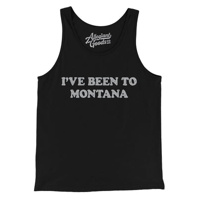 I've Been To Montana Men/Unisex Tank Top-Black-Allegiant Goods Co. Vintage Sports Apparel