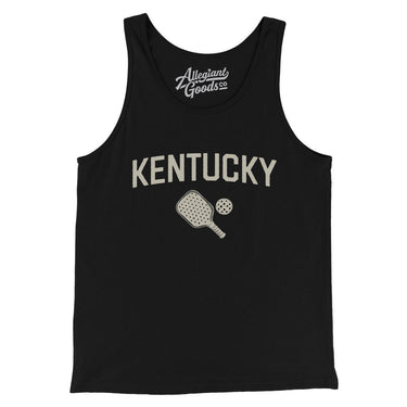 Kentucky Pickleball Men/Unisex Tank Top-Black-Allegiant Goods Co. Vintage Sports Apparel